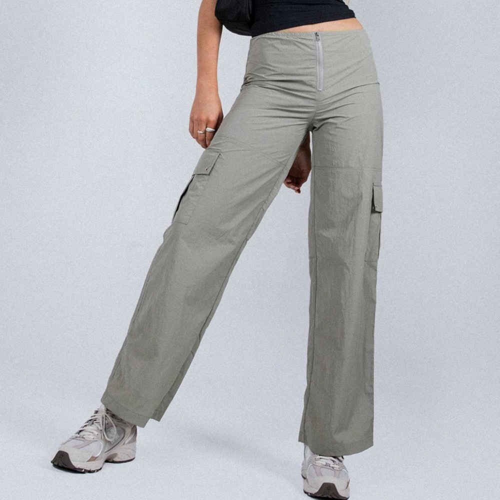 Princess Poly Roy Parachute Pants- Grey